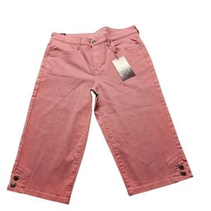NWT Gloria Vanderbilt Kaia Skimmer Pants Women 10 Pink Mid Comfort Rise Slimming